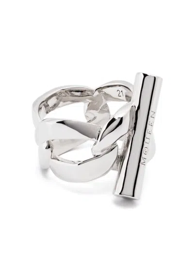 Alexander Mcqueen Ring In Silver