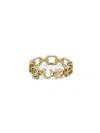 Alexander Mcqueen Mcqueen Ring For Women In Pale Gold In Gold