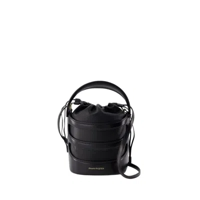 ALEXANDER MCQUEEN ALEXANDER MCQUEEN RISE BAG - LEATHER - BLACK