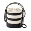 Alexander Mcqueen The Rise Nappa Leather Bucket Bag In White
