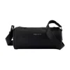 Alexander Mcqueen Small Cylindrical Crossbody Bag With Metal Hardware In Black