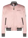 Alexander Mcqueen Casual Jacket With Embroidered Graphic Print In Pink