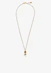 Alexander Mcqueen Rose Pendant Chain-linked Necklace