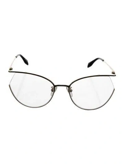 Pre-owned Alexander Mcqueen Round Eyeglasses
