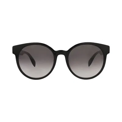 Pre-owned Alexander Mcqueen Round-frame Acetate Sunglasses 'black Grey' | Women's Size Onesize