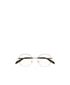 Alexander Mcqueen Round-frame Eyeglasses In White
