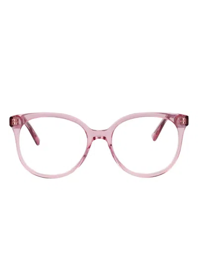 Alexander Mcqueen Round-frame Glasses In Pink
