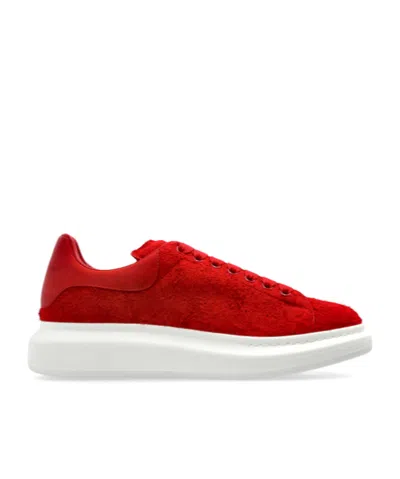 Alexander Mcqueen Round Head Low-cut Casual Shoes In Red
