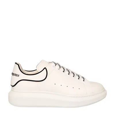 Alexander Mcqueen Leather Chunky Sneakers In White
