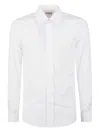 Alexander Mcqueen Long-sleeved Button Fastened Shirt In White