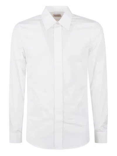 ALEXANDER MCQUEEN ROUND HEM PLAIN SLIM SHIRT