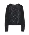 Alexander Mcqueen Round-neck Blouse In Black