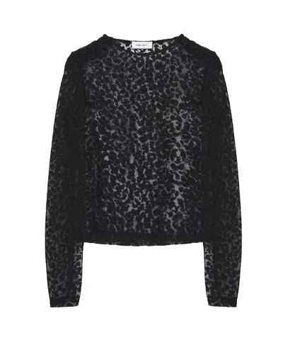 Alexander Mcqueen Round-neck Blouse In Black