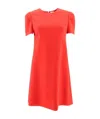 Alexander Mcqueen Women's Dress With Cape In Red