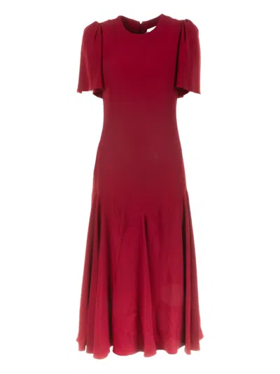 ALEXANDER MCQUEEN ROUND-NECK MIDI DRESS