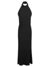 Alexander Mcqueen Round Neck Sleeveless Dress In Black