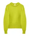 Alexander Mcqueen Round Neck Sweater In Yellow