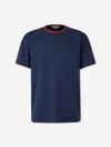 Alexander Mcqueen Round Neck T-shirt In Blue