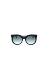 Alexander Mcqueen Round Sunglasses In Multicolor