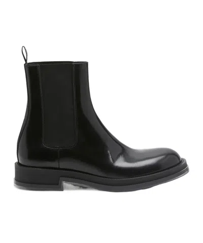 ALEXANDER MCQUEEN ALEXANDER MCQUEEN ROUND-TOE ANKLE BOOTS