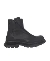 Alexander Mcqueen Tread Slick Motorcycle Boot In Black