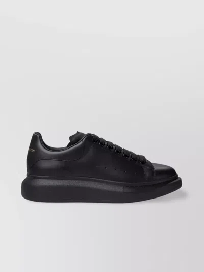 ALEXANDER MCQUEEN ROUND TOE THICK SOLE PERFORATED SIDES SNEAKERS