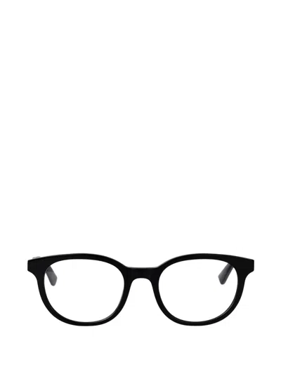 Alexander Mcqueen Round-frame Glasses In Black