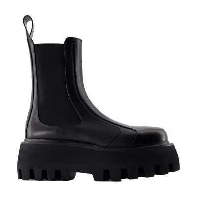 Alexander Mcqueen Rubber Boots Alexander Mc Queen Leather Black