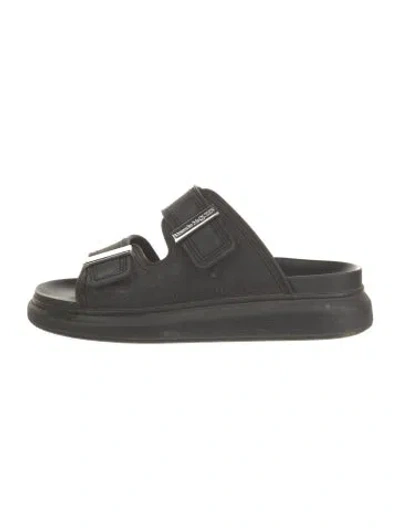 Pre-owned Alexander Mcqueen Rubber Sandals In Black