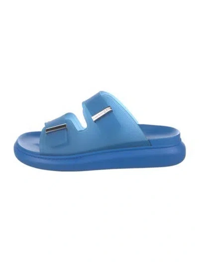 Pre-owned Alexander Mcqueen Rubber Sandals In Blue