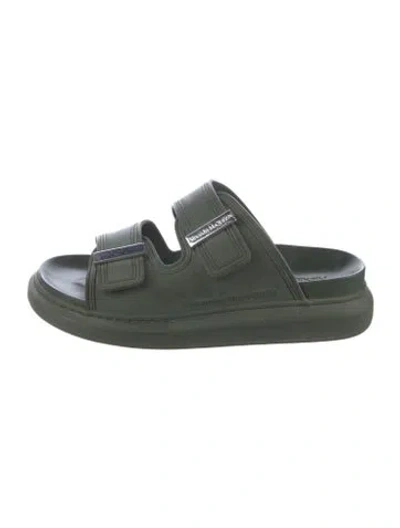 Pre-owned Alexander Mcqueen Rubber Sandals In Green
