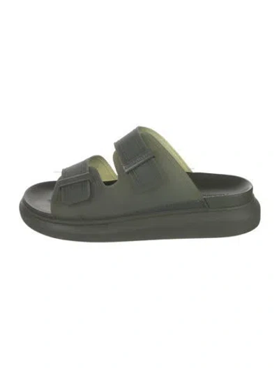 Pre-owned Alexander Mcqueen Rubber Sandals In Green