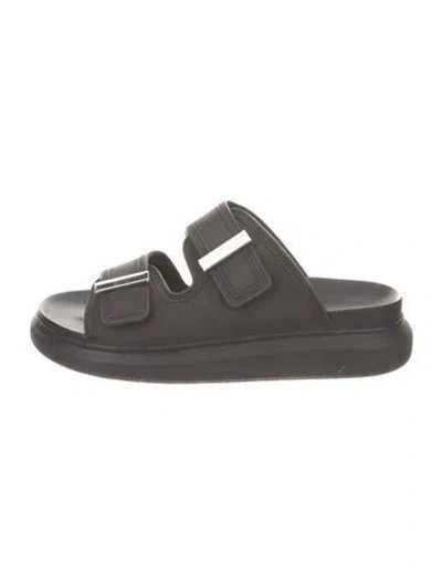 Pre-owned Alexander Mcqueen Rubber Slides In Gray