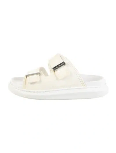 Pre-owned Alexander Mcqueen Rubber Slides In Neutrals