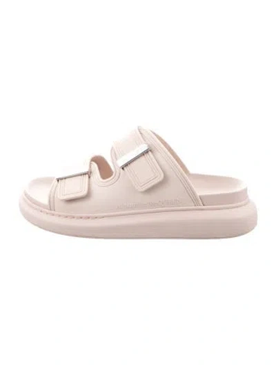 Pre-owned Alexander Mcqueen Rubber Slides In Pink