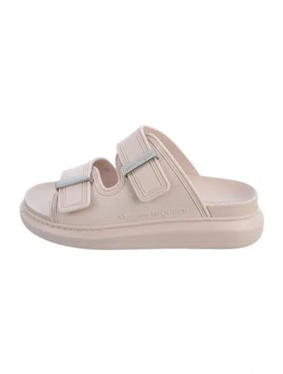 Pre-owned Alexander Mcqueen Rubber Slides In Pink