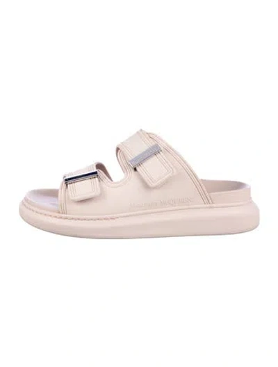 Pre-owned Alexander Mcqueen Rubber Slides In Pink