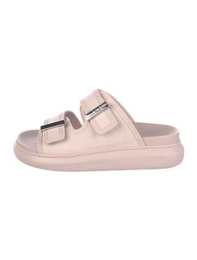 Pre-owned Alexander Mcqueen Rubber Slides In Pink