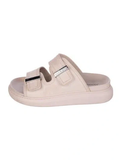 Pre-owned Alexander Mcqueen Rubber Slides In Pink