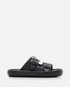 Alexander Mcqueen Rubber Sole Sandals In Black