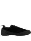 Alexander Mcqueen Canvas And Suede Sneakers In Black