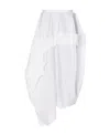 Alexander Mcqueen Ruffle-detail Asymmetric Skirt In White