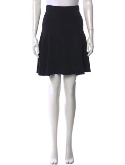 Pre-owned Alexander Mcqueen Ruffle Embellishment Mini Skirt In Black