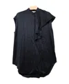 Alexander Mcqueen Ruffle-trim Silk Shirt In Black