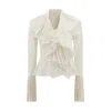 Alexander Mcqueen Ruffled Pleated Blouse