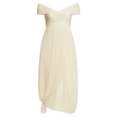 Pre-owned Alexander Mcqueen Runway Evening Gown Fall/winter 2008 Size 38it In White