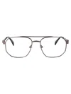 Alexander Mcqueen Ruthenium Metal Optical Glasses In Metallic