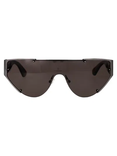 Alexander Mcqueen Ruthenium Metal Sunglasses