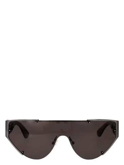 Alexander Mcqueen Ruthenium Metal Sunglasses