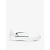 Alexander Mcqueen Skate Deck Plimsoll Low-top Sneakers In White/blk